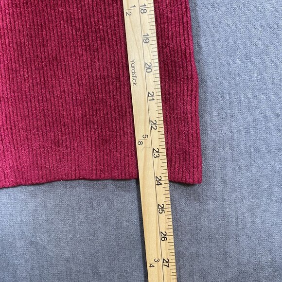 INC Ribbed Knit Long-Sleeve Mock Neck Sweater Keyhole Rayon/Nylon Womens Size S - Picture 10 of 11